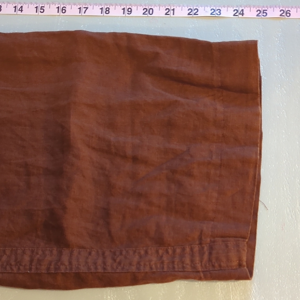 Quince Wide-Leg Drawstring Pants in Rich Brown - Picture 7 of 8